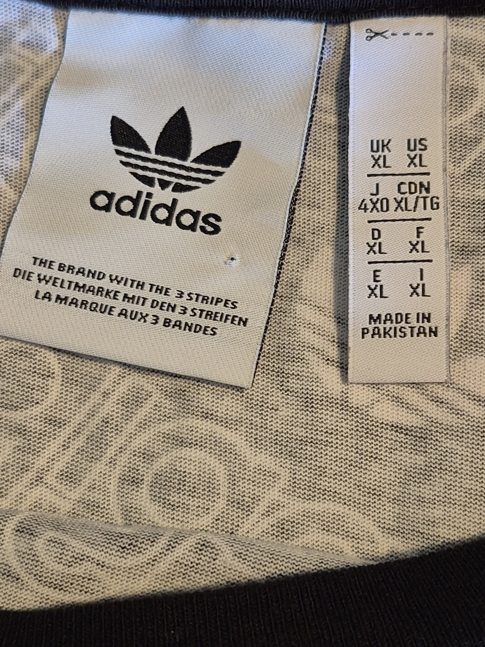 adidas Crewneck Sweatshirt - Black & Cream - Picture 3 of 5
